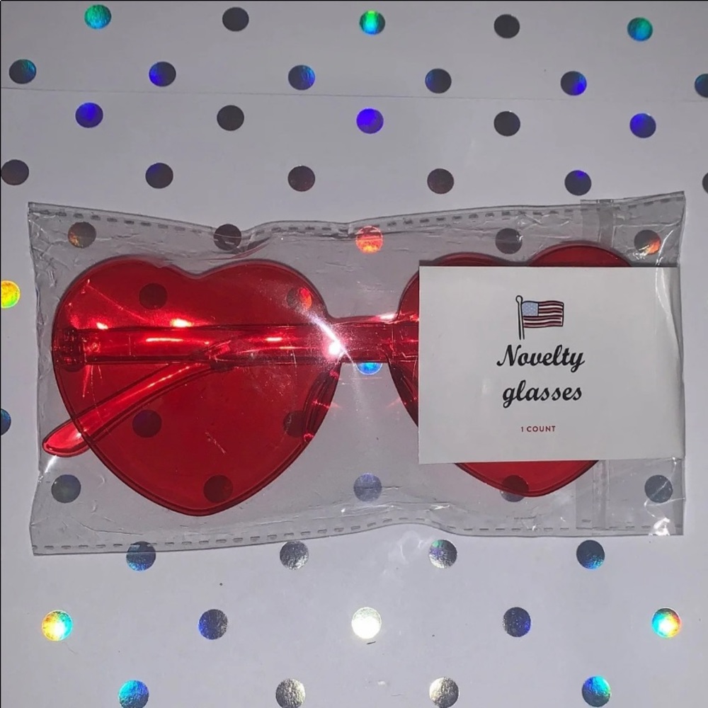 Harry Styles Red heart Sunglasses